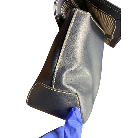 Liz Claiborne Navy Blue Leather Cross Body Purse - Picture 3 of 8